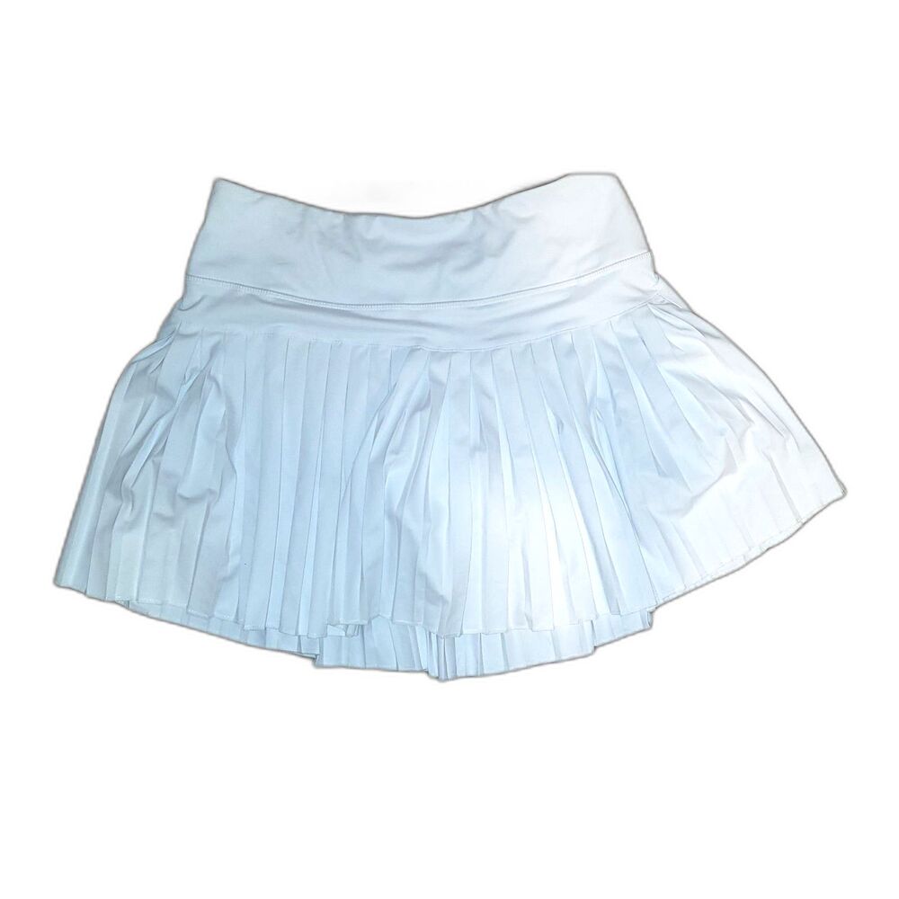 Gold Hinge White Pleated Tennis Golf Skort Athletic Skirt Shorts Womens - Picture 9 of 11